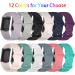 3 Pack BNBIDEN Sport Bands for Fitbit Charge 5 - Pink+Lunar White+Teal - Adjustable Silicone Wristband Strap - Women Men - Large Size - Buy Online on GoSupps.com