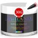 Saviland Black Acrylic Powder 30g Colored Acrylic Nail Powder for Acrylic Application Acrylic Powder Polymer for Nail Extension & Carving French Manicure