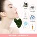 Premium Dark Green Jade Gua Sha Facial Tool - Upgraded Guasha Stone for Face - Buy Online on GoSupps.com