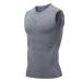 EXPECTSKY Ionic Shaping Vest Guys Men Chest Gynecomastia Compression Top to Build a Perfect Body Gray M
