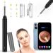 Ear Wax Remover Tool with Camera WiFi Smart Otoscope Earwax Removal with 6 LED Lights 2.4Ghz Endoscope Earwax Cleaner 1080P HD 3.5mm Visual Ear Cleaning Tools