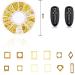 HQdeal Nail Art Studs 3D Decorations Gold Star Moon Sun Heart Beads - 800 pcs - Buy Online on GoSupps.com