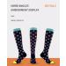 Buy WSYKC Colorful Compression Socks for Men & Women | Support Stockings for Edema & Pregnancy | S/M Black Yellow Red - Buy Online on GoSupps.com