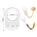 Lisopo 12 PCs Transparent Silicone Button Rings - Baby Pacifier Holder Clips & Adapter for Pacifier Chains | International Shipping Available - Buy Online on GoSupps.com