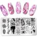PiniceCore Marble Pattern Nail Stamping Plates | Stainless Steel Nail Art Stencil Tools for Stunning Designs - Buy Online on GoSupps.com