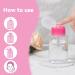 Lot de 3 flacons pompe verrouillables pour dissolvant de vernis ongles - 180 ml - Conteneurs ac tone pour alcool tonique d maquillant (rose) - Buy Online on GoSupps.com