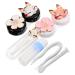 Buifulsic lens holder 1 set case organizer holder make -up container organizer shell storage box make -up holder miss lens container