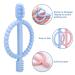 Buy BPA-Free Baby Biting Toys & Toothbrush Set - Soothing Silicone Teething Rings (Blue & Pink) for 3+ Months - Safe & Stimulating Gum Relief - Buy Online on GoSupps.com