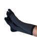 Zensah Bunion Ease Sock - Corrector Relief Sock for Bunions Women and Men - Toe Separator Sock Design Black/Grey Large
