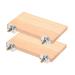 NAUZE 2Pcs Bird Platform Pet Platform Climbing Platform Bird Cage Accessories Wooden Stand Rest Place for Small Animals