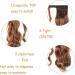 Guilopoer Wrapped Ponytail 55 cm Long Curly Hairpiece Braid Clip in Ponytail Wavy Curly Synthetic Hair Extension for Women (4/30) - Buy Online on GoSupps.com