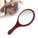 Hand Mirror  Vintage Hairdressing Mirror Wooden Handle Makeup Handheld Mirror Red Handheld Vanity Mirror with Handle for Household for Barber Home Travel Bathroom Desk Makeup Beauty Grooming Shaving