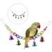 Hypeety Hamster Parrot Hanging Ladder Bridge Swing with Metal Bell - Bird Toy Accessory - Buy Online on GoSupps.com