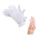 100% Cotton Gloves for Eczema 1 Pairs White Cotton Moisturizing Gloves Over Night Bedtime | Cosmetic Inspection Premium Cloth Quality | Dry Sensitive Irritated Skin Spa Therapy Secure Wristband