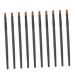 DOITOOL 10pcs Nose Shadow Brush Major Miss Highlight Brush 13x0.8cm Black