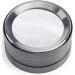 Magnifying Dome Lighted Desktop Magnifier with Bright LED for Reading Books  fine Print  Studying maps  Projects  Coins  Acts as Desk Paperweight  Great for Seniors Black - Buy Online on GoSupps.com