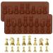 2Pcs Chess Piece Chocolate Candy Molds  International Chess Silicone Mold Epoxy Resin Craft Casting Fondant Paper Clay Wax Melt Mold