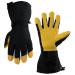 OZERO Winter Gloves Ski Mittens 3M Thinsulate Insulated Snow Work Heated Glove Thermal for Men and Women Gloves (Yellow) Medium (1 Pair)