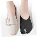 FOMIYES Men's Invisible Boat Socks Separator with Hallux Valgus Protector - Black, 1 Pair - Buy Online on GoSupps.com
