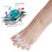 Ruiqas Silicone Gel Cap Crest - Pain Relief Bunion Toe Corrector Orthotics Straightener Separator for Comfort - Buy Online on GoSupps.com