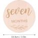 TOYANDONA Wooden Monthly Milestone Photo Cards - Double Sided Birthday & Baby Milestone Discs for Photo Props - Buy Online on GoSupps.com