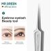 MR.GREEN Ingrown Hair Tweezers Needle Nose Pointed Tips Tweezers for Eyebrows Splinters Blackhead Removal Precision Stainless Steel Clip Extractor (Short) - Buy Online on GoSupps.com