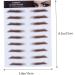 PLAFOPE 4pcs Eyebrow Stickers Eyebrow Transfer Sticker Black Stickers Eyebrow Stencils 4d Shaper Transport 21x15cm Brown - Buy Online on GoSupps.com
