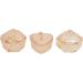 Nail Damping Dish 3 Pieces Champagne Color Monomer Dish with Lid for Liquid - Buy Online on GoSupps.com