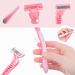 Gaobangm Women's Razor with 3 Replacement Blades - Skin-Friendly for Armpit & Pubic Hair - Pink 5.5 x 15 cm - International Shipping Available - Buy Online on GoSupps.com
