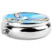 Seagulls in Flight Round Pill Box - 3 Compartment Travel Organizer for Purse & Pocket | Portable Medication Storage - Buy Online on GoSupps.com