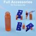 Quacoww 10ml Essential Oils Roll-On Bottle Set 8 Empty Bottles with Funnel Opener & Dropper for Perfumes Lotions & Liquids - Ideal for Travel & DIY - Buy Online on GoSupps.com