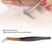 Buy Curved Stainless Steel Eyelash Extension Tweezers | Professional Lace & Eyebrow Tweezers for Salons & Home Use | International Shipping - Buy Online on GoSupps.com