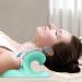 Neck Roll Pillow C-Curve Pillow Design Neck Stretcher - Traction Equipment Neck Support with Elastic Base for Family Friends Colleagues - Buy Online on GoSupps.com