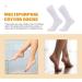Healvian Long Diabetic Socks - 2 Pairs Anti-Odor Crew Sports Socks for Elderly Nursing - White for Women and Men - Buy Online on GoSupps.com