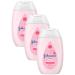 Johnson's Moisturizing Mild Pink Baby Lotion with Coconut Oil for Delicate Baby Skin Paraben- Phthalate- & Dye-Free Hypoallergenic & Dermatologist-Tested Baby Skin Care 3.4 Fl. Oz (Pack of 3)