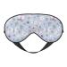 Blue Butterfly Print Sleep Eye Mask Blindfold with Elastic Strap Headband Soft Eye Cover Eyeshade for Night Sleeping Travel