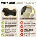 Ergonomic Memory Foam Lash Pillow with Velvet Pillowcase - Comfy Neck Support for Eyelash Extensions - Sturdy Head Pillow for Lash Extension Bed - Buy Online on GoSupps.com