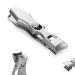 Toe Nail Clippers for Thick Nails Sharp Nail Clippers Wide Mouth Toenail Clippers Seniors Super Sharp Stainless Steel Nail Clippers for Men Women (Silver)