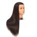Hairlink 26-28 Yaki Synthetic Mannequin Head for Cosmetology Training & Styling - Practice Head with Stand - Buy Online on GoSupps.com