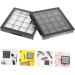 Mikinona 2pcs Eye Shadow Box Black Eyeshadow Clear Makeup Tools Eyeshadow DIY Pallet Travel Supplies Lipstick - Buy Online on GoSupps.com