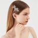 2 Pcs Rhinestone Hair Clips Shining Hair Barrettes Bridal Hair Barrettes Pins Leaf Wedding Hairpin Bride Pearl Crystal Hair Clips Silver Rhinestone Barrette Elegant Bridal Hair Accessories - Buy Online on GoSupps.com