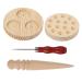 Partykindom 1 Set Aita Form DIY WOODEN MAGWORD Forming Tool Mugwort Shaping Tool Moxa Needle Moxibustion Tools Household Tools Make Manufacturer Window Moxibusstation Book