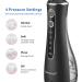 Buy Sawgmore Mouth Shower - Electric Interdental Cleaner with 4 Modes 4 Nozzles IPX7 Waterproof USB Portable Charging - Perfect for Family & Travel (Black) - Buy Online on GoSupps.com
