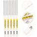 Baluue 25 Pcs White Lying Silkworm Pen Eye Shadow Cosmetics Supplies Eye Shadow Makeup Cosmetics Abs - Buy Online on GoSupps.com