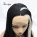 Shop Long Black Lace Front Wig with White Highlights - Soft Smooth Heat-Resistant Mermaid Hair for All Occasions - Buy Online on GoSupps.com