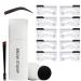 Eyebrow Stamp Stencil Kit- Eyebrow Stamp Pomade Waterproof with 2 pairs Thin Stencils 3 pairs Thick Stencils (Dark Brown) Dark Brown B