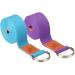 H&S Yoga Belt with Loops - Adjustable Cotton Yoga Straps (1.85 & 2.45m) - Perfect for Home & Travel - Durable Yoga Accessories - Buy Online on GoSupps.com