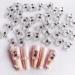 20 pieces of street stones nails loop nail art charms cross-nail trailer for nails bear butterfly nail no gemstones for nail design nail accessories DIY handicrafts (bear (transparent color)))