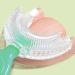 Kids U-Shaped Silicone Toothbrush Set - Cute Pig Handle - 2 Pack, 360 Whole Mouth Cleaning - Toddlers Ages 2-6 Years - 4 Color Dinosaur Design - Buy Online on GoSupps.com