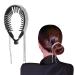 Zeaybsr Large hairpin hair artifact with a ball head ponytail buckle hair ring with hairpin rhinestone tastries haircut headgear